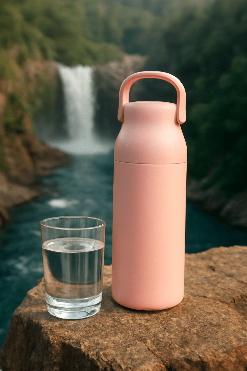 Gourde écologique pour eau filtrée – design moderne