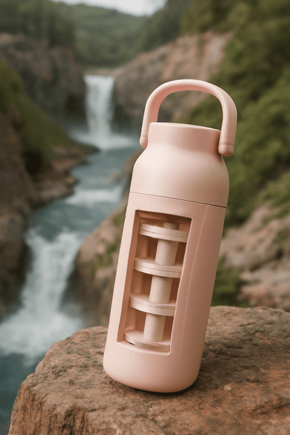 Gourde réutilisable avec filtre à charbon intégré